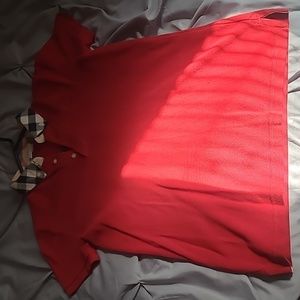 Burburry boy red shirt size 12